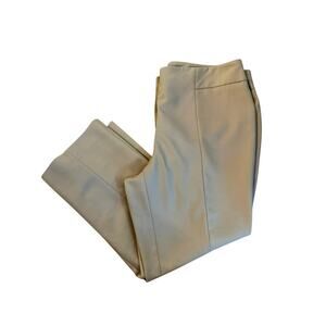Chico’s So Slimming 2 tan ankle pants Cotton Blend Office women’s 12